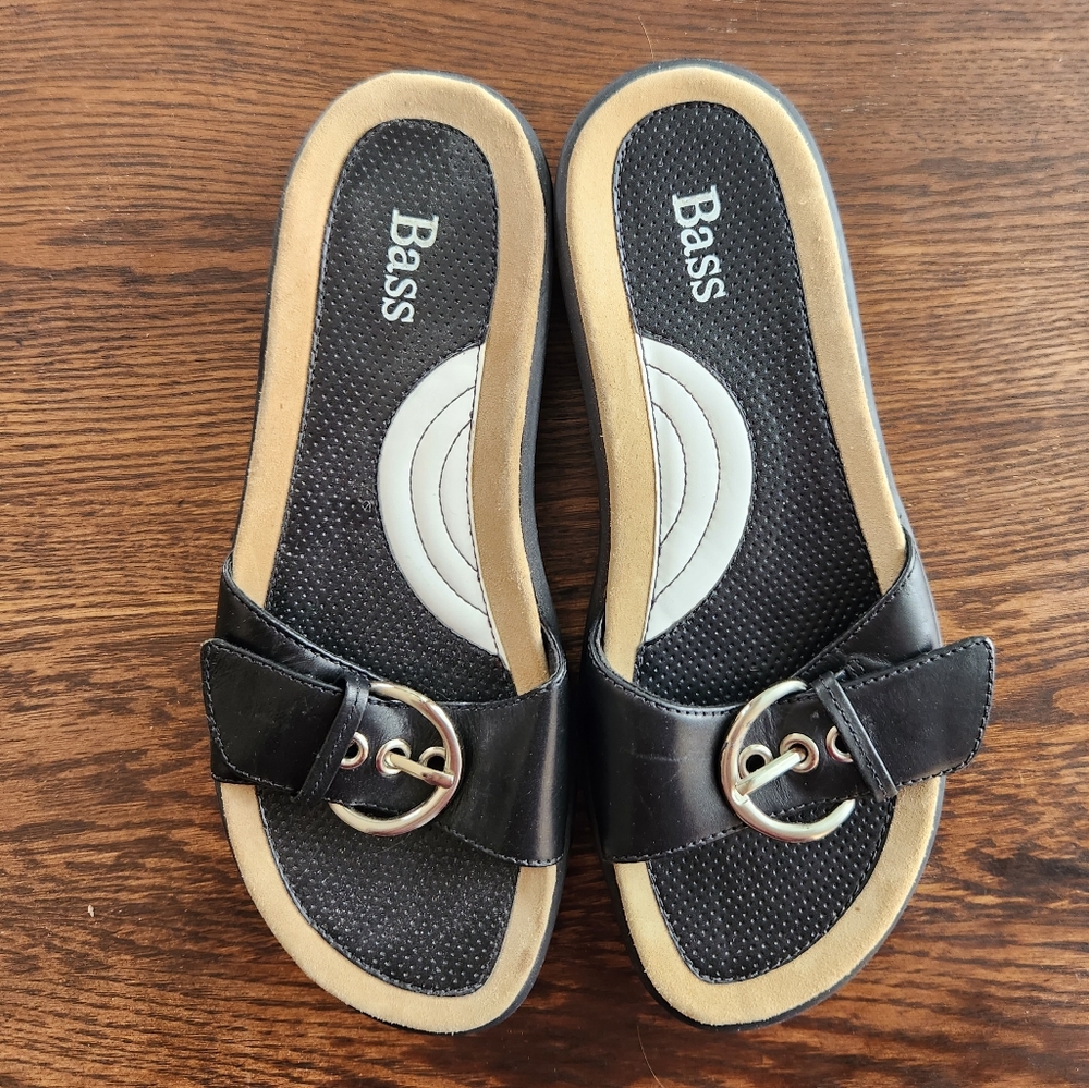 Bass Slip on Leather Slides